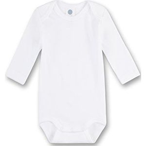 Sanetta 308500 Body met lange mouwen, Basic Collection, Organic Cotton wit, wit (wit), 80 cm