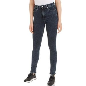 Calvin Klein Jeans Dames High Rise Skinny Broek, Denim Donker, 27W / 30L