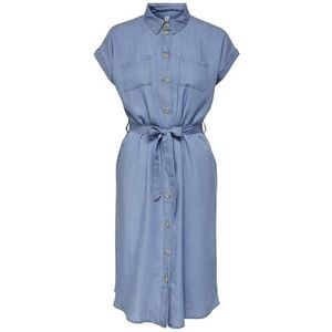 ONLY - Jeansjurk - Dames - Blauw - Katoen