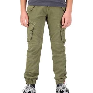 Casual - Cargobroek - Groen - Katoen - Normale Fit