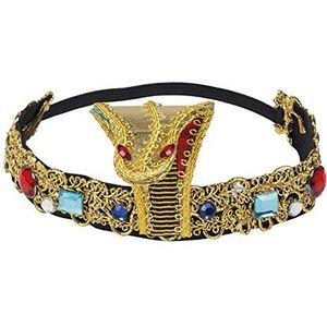 Boland 04241 - Nijlkoningin hoofdband, tiara, hoofdtooi, Koningin van de Nijl, Egypte, Cleopatra, accessoire, carnaval, themafeest