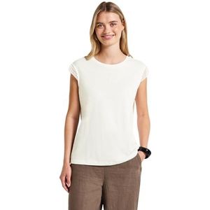 Street One - Dames Shirt - Wit - Gehaakte Details