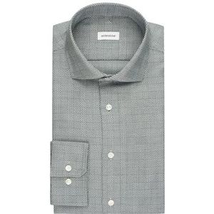 Seidensticker Zakelijk overhemd voor heren, slim fit, strijkvrij, Kent-kraag, lange mouwen, 100% katoen, turquoise, 38