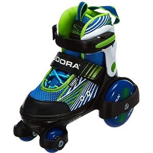 Hudora My First Quad Rolschaatsen, maat 26-33 - Roller skates voor meisjes en jongens Boy 30-33 zwart