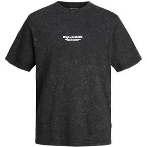 Jack & Jones JORVESTERBRO WASH Tee SS Crew Neck, zwart, M