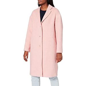 Mode Jassen Wollen jassen Lisa Tossa Wollen jas roze casual uitstraling 