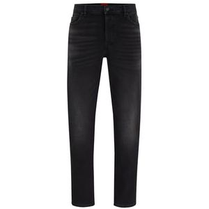 HUGO Heren 634 Tapered Jeans Stretch Denim Zwart, zwart., 31W / 34L