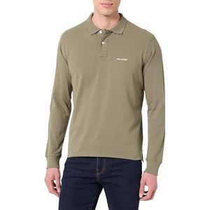 Pepe Jeans Heren M Basic Lange Polo, Groen (Safari Groen), M, Groen (safari Groen), M
