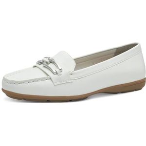 Jana Damesslippers, licht, veganistisch, wit, zilver, 38 EU