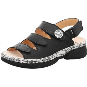 Think Cambio duurzame uitneembare voetbed, sandaal, zwart/combi 0050, 36 EU, zwart combi 0050, 36 EU