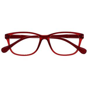 The Reading Glasses Company Rode lichte lezer ontwerpstijl heren dames lente scharnier R27-Z +3.00