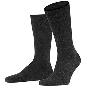 FALKE Heren Sokken Sensitive Berlin M SO Wol Katoen Met comfort tailleband 1 Paar, Grijs (Anthracite Melange 3080) nieuw - milieuvriendelijk, 47-50