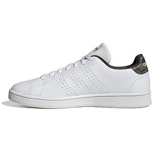 adidas Advantage Base Court Lifestyle Sneakers heren, ftwr white/ftwr white/core black, 47 1/3 EU