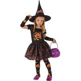 Rubie's Witch Candy Kostuum Modern L (8-10 jaar) Zwart