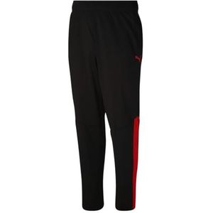 PUMA Trainingsbroek voor heren, zwart/signaalrood, M
