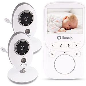 LIONELO Babyline 5.1 babyfoon 5.9 x 11.2 x 1.7 cm, tweekanaals communicatie, nachtmodus, alarm bij geen bereik, voedingsherinnering, 8 slaapliedjes, alarm, systeem VOX, tot 24 uur