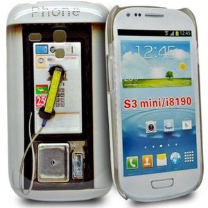 Accessory Master Harde schaal voor Samsung i8190 Galaxy S3 Mini rode kamer London stand