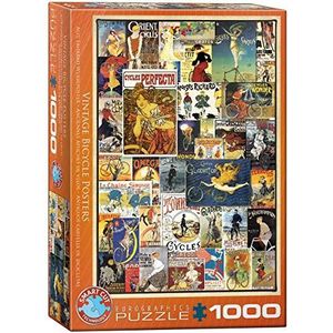 Vintage Fietsposters 1000-delige puzzel