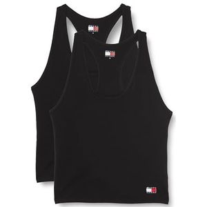 Tommy Jeans Dames 2P Tank (Ext Maten) Zwart/Zwart L, zwart/zwart, L