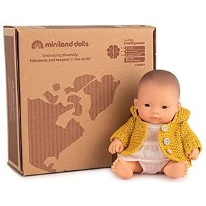 Miniland Cadeauset Voor Poppen: Aziatische Babypop 21 cm Plus set Se - 31215