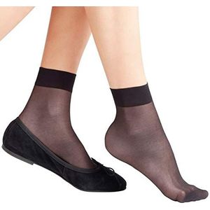 FALKE Dames Sokken Seidenglatt 15 DEN W SO Sheer Transparant eenkleurig 1 Paar, Zwart (Black 3009), 39-42