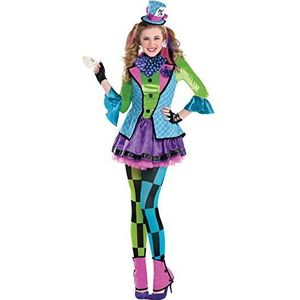 Amscan 845583-55 - Teen Girls Sassy Mad Hatter World Book Day Fancy Dress Kostuum Leeftijd: 14-16 jaar