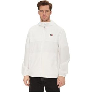 Jassen - Ecru - Met Capuchon - Ritszakken - Regular Fit - Gestempeld Logo