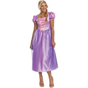 DISGUISE 158349E-EU Rapunzel Basic Plus Adult (Eu) Disney Prinses Fancy Dress Vrouwen, Multi, L