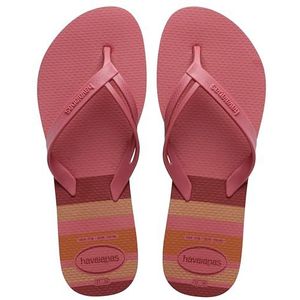 Havaianas Elegante, elegante teenslippers, duurzaam en comfortabel, met elegante bandjes en antislipzool, voor dames, 37 EU 38, 41/42 EU