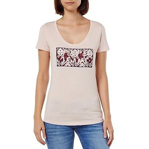 Pepe Jeans Brandi T-shirt voor dames, Roze (Ash Rose), XL