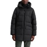Marc O'Polo - Gewatteerde Jas - Zwart - Korte Pasvorm - Capuchon met Trekkoord