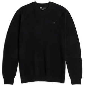 G-Star RAW Gedetailleerde r Knit, Zwart (Dk Black D25111-c868-6484), XS