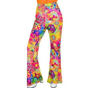 W WIDMANN MILANO Party Fashion - jaren '60 broek voor dames, hippie, reggae, flower power, disco fever, slagmove