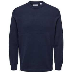 Only & Sons - Onsmalik Reg 12 - Trui - Navy Blazer - Regular Fit