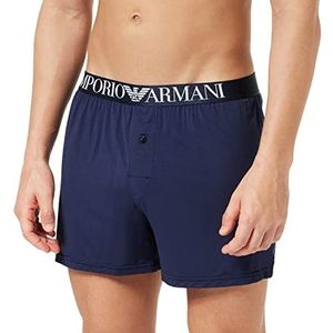 Emporio Armani Soft Modal Boxershorts voor heren, marineblauw, L