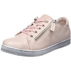 Andrea Conti Dames veterschoenen halfhoge schoenen leer 0347893, Rosé, 39 EU