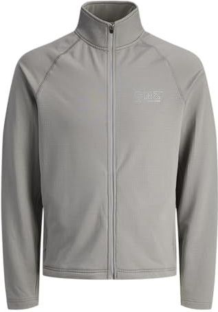 Jack & Jones - JCOCNZ STRUCTURE FULL ZIP SN - Sweatvest - Grijs