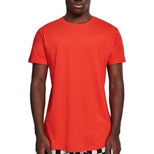 Urban Classics Heren Shaped Long Tee T-shirt, Bloodorang., 5XL