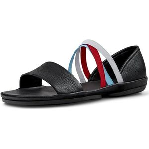 Sandalen - Twins - Effen - Leer - Platte Hak - Wide Fit