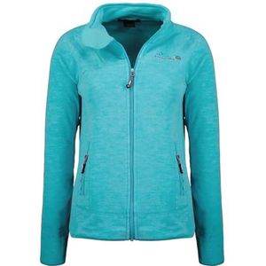 Geographical Norway Tyrell Lady - Dunne fleece voor dames, warm, ritssluiting, herfst, winter, lente, warm, dames, lange mouwen, kleding, bonttrui, zacht, comfortabel, Turkoois, L