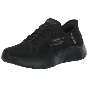 Skechers GO Walk Flex Grand Entry voor dames, Zwart Textiel Trim, 36 EU