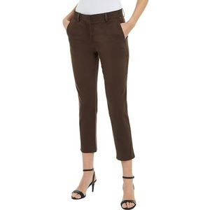 Tommy Hilfiger Dames Stretch GMD Slim Chino WW0WW43478, Chino, Bruin, 32, Bruin (Legacy Brown), 58