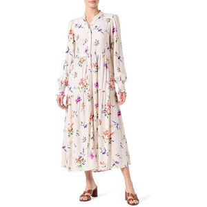 Yasasina Ls Lange Shirt Dress S. Noos, Whitecap Gray/Aop: botanica Print, L
