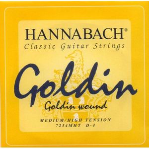 Hannabach 652724 klassieke gitaarsnaren serie 725 Medium/High Tension Goldin - D4