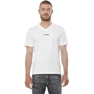 Kaporal, T-shirt voor heren, model SETER, kleur: wit, maat S, Wit, S