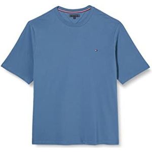 Tommy Hilfiger Heren BT-Stretch Slim FIT TEE-B S/S T-shirts, blauwe kust, XXL, Blauwe kust, XXL