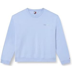 Tommy Jeans Heren TJM REG ENTRY GRAPHIC CREW EXT Pullover Sweatshirt, Blauw, 6XL, Blauw (Sweet Blue), 6XL grote maten