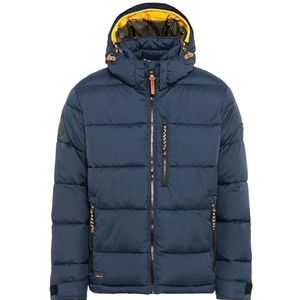 camel active Basic gewatteerde winterjas voor heren, blauw, 33