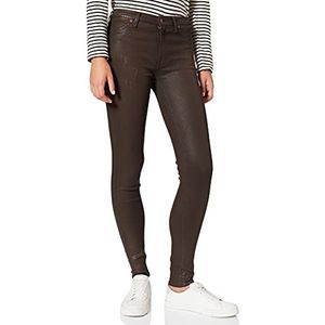 7 For All Mankind Dames Hw Skinny Coated Slim Illusion Coffee Broek, bruin, 31W x 30L