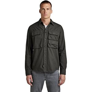 G-STAR RAW Heren Container Pocket Regular Overhemd Shirts, grijs (Cloack Gd D22317-7647-c784), XS